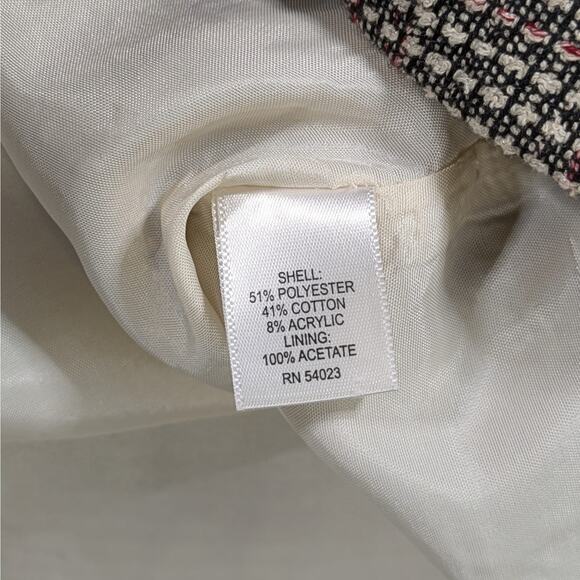 Banana Republic Burgundy Tweed Mini Skirt Sz 10 Preppy Corpcore Officewear - Picture 5 of 12